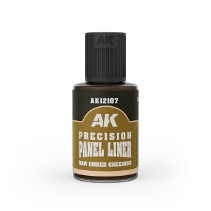 AK Interactive 12107 - Precision Panel Liner Raw Umber Greenish 30 ml