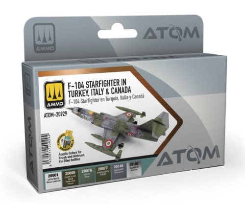 Go to product Ammo Mig 20929 - Atom F-104 Starfighter In Turkey, Italy And Canada paint set