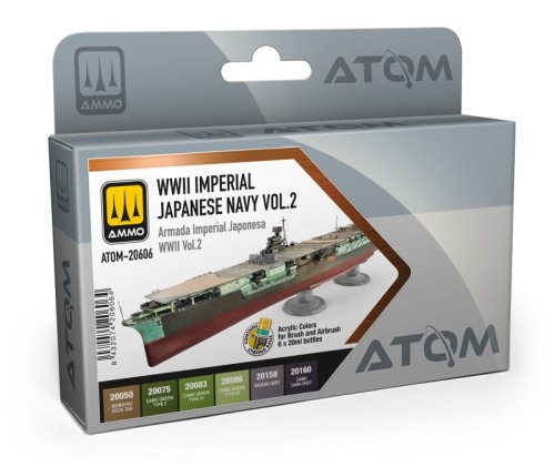 Go to product Ammo Mig 20606 - Atom WWII Imperial Japanese Navy Vol.2 paint set