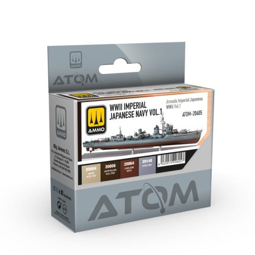 Go to product Ammo Mig 20605 - Atom WWII Imperial Japanese Navy Vol.1 paint set
