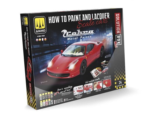 Go to product Ammo Mig 7904 - Cobra Motor How To Paint And Lacquer Scale Cars paint set
