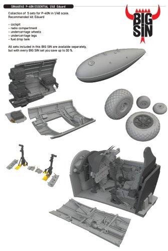 Go to product Eduard SIN648145 - 1:48 P-40N Essential