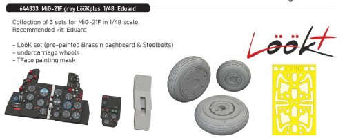 Go to product Eduard 644333 - 1:48 MiG-21F grey LööKplus