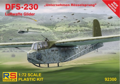 Go to product RS Models 92300 - 1:72 DFS-230 Luftwaffe Glider