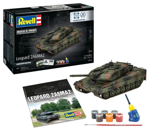 Go to product Revell 05631 - 1:35 70 Years Bundeswehr Leopard 2 A6A2 Exclusive Edition model with paints