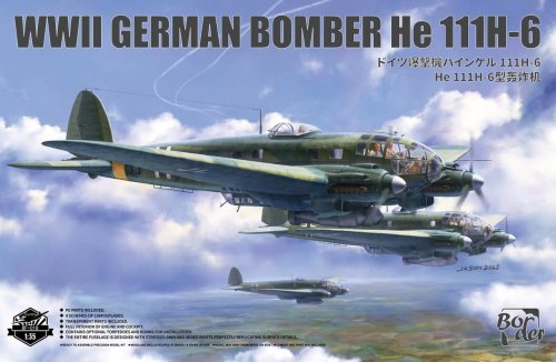 Go to product Border BF018 - 1:35 Heinkel He 111 H-6 WWII German Bomber