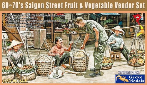 Go to product Gecko Models 35GM0123 - 1:35 60’ 70’s Saigon Street Fruit & Vegetable Vendor Set