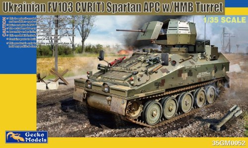 Go to product Gecko Models 35GM0052 - 1:35 FV103 CVR(T) Spartan w/ Extra Armoured Gun Turret Russian-Ukraine war