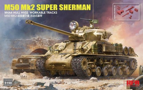 Go to product Rye Field Model 5150 - 1:35 Israeli Tank M50 Mk2 Super Sherman - Standard Version
