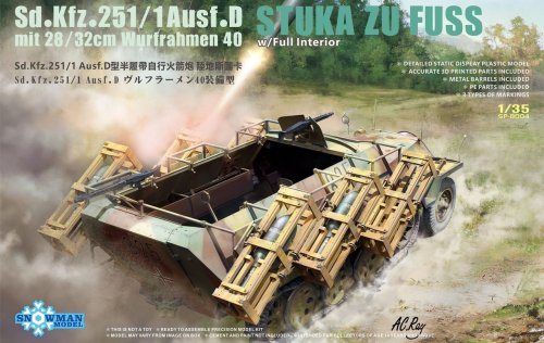 Go to product Vespid Models SP8004 - 1:35 Stuka zu Fuss Sd.Kfz.251/1 Ausf.D mit 28/32cm Wurfrahmen 40 w/ Full Interior