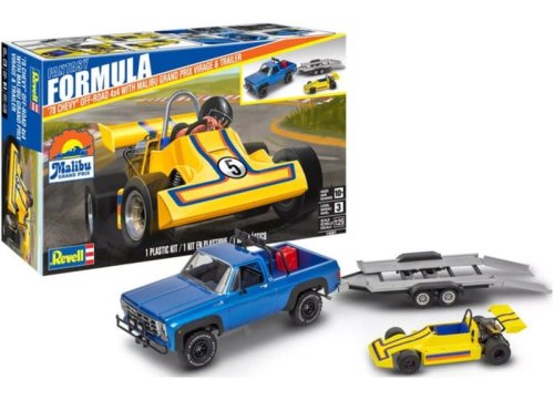 Go to product Revell-Monogram 4581 - 1:25 1978 Chevy Off-Road 4x4 w/ Malibu Grand Prix Virage & Trailer