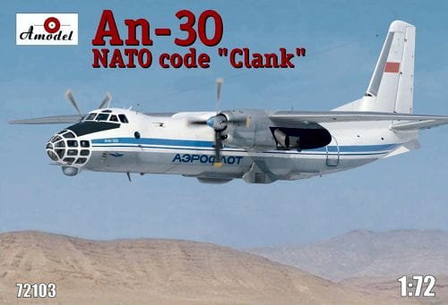 Go to product AMODEL 72103 - 1:72 Antonov An-30 NATO Code Clank