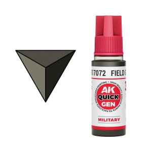 AK Interactive 17072 - Quick Gen paint Field Grey 18 ml