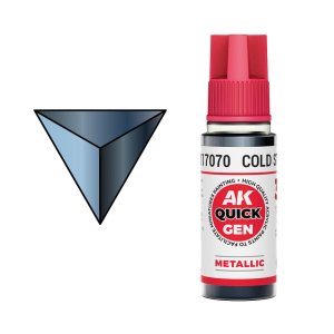 AK Interactive 17070 - Quick Gen paint Cold Steel 18 ml