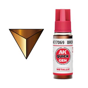 AK Interactive 17069 - Quick Gen paint Bronze 18 ml