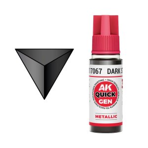 AK Interactive 17067 - Quick Gen paint Dark Steal 18 ml