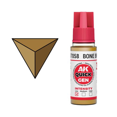 Go to product AK Interactive 17058 - Quick Gen paint Bone Brown 18 ml