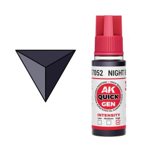 AK Interactive 17052 - Quick Gen paint Night Black 18 ml