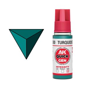 AK Interactive 17030 - Quick Gen paint Turquoise Green 18 ml