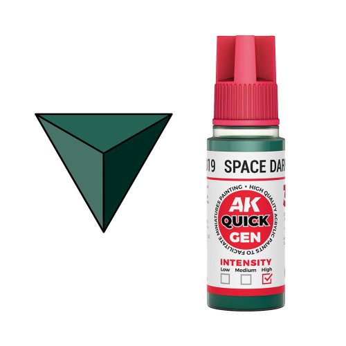 Go to product AK Interactive 17019 - Quick Gen paint Space Dark Green 18 ml