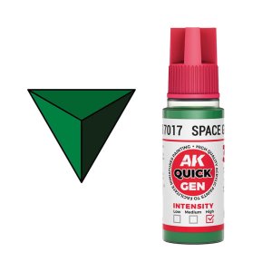 AK Interactive 17017 - Quick Gen paint Space Green 18 ml