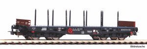 Pre-order Piko 58421 H0 - 401Ze platform car with stanchions, PKP, ep.IV