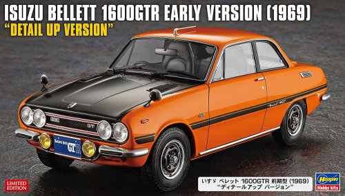 Go to product Hasegawa SP649 52449 - 1:24 Isuzu Bellett 1600GTR Early Version 1969 Detail Up Version