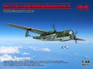 ICM 48275 - 1:48 Do 217K-2 with Gliding Bombs Fritz-X WWII German Bomber