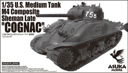 Go to product Asuka 35052 - 1:35 U.S. Medium Tank M4 Composite Sherman Late Cognac