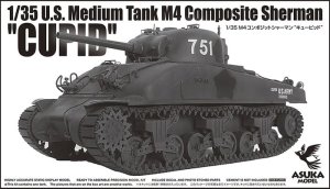 Asuka 35051 - 1:35 U.S. Medium Tank M4 Composite Sherman Cupid