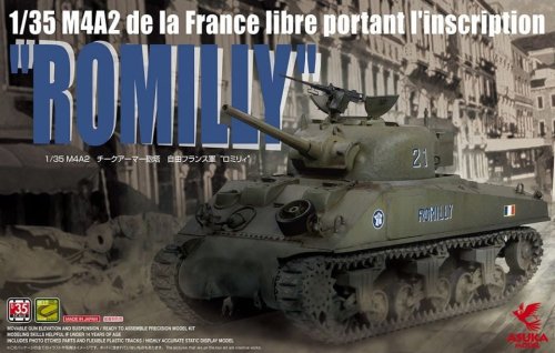 Go to product Asuka 35037 - 1:35 M4A2 de la France Libre Portant L'Inscription Romilly