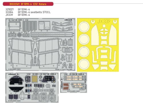 Go to product Eduard BIG33169 - 1:32 Bf 109K-4