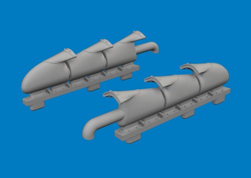 Go to product Eduard 672440 - 1:72 Spitfire Mk.V three-stacks exhaust fishtail Print 3D