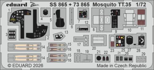 Go to product Eduard SS865 - 1:72 Mosquito TT.35