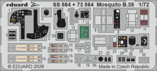 Go to product Eduard SS864 - 1:72 Mosquito B.35