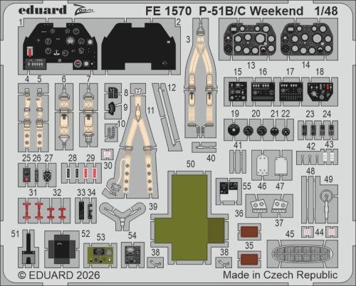 Go to product Eduard FE1570 - 1:48 P-51B/C Weekend