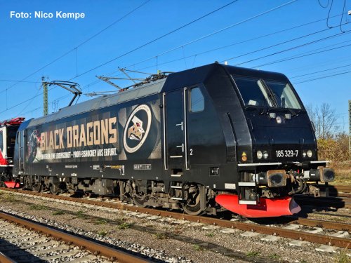 Go to product Piko 57877 H0 - 185 329 electric locomotive, Black Dragons, Era VI