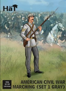Hat 9336 - 1:32 American Civil War Marching Set 1 Gray