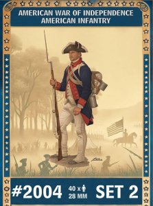 Hat 2004 - 28 mm - American War of Independence American Infantry Set 2