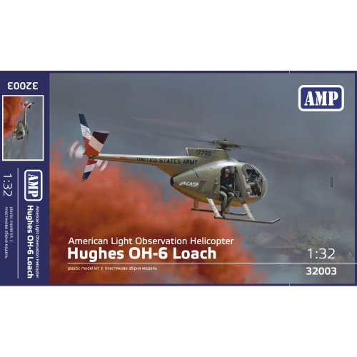 Go to product AMP 32003 - 1:32 Hughes OH-6 Loach American Light Observation Helicopter