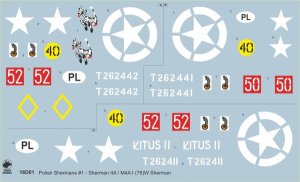 Toro 16D01 - 1:16 Polish Shermans vol.1 Sherman IIA / M4A1 (76)W 1st Polish Armoured Division