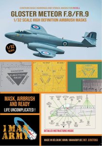 1 Man Army 32DET055 - 1:32 Gloster Meteor F.8/FR.9 - Revell