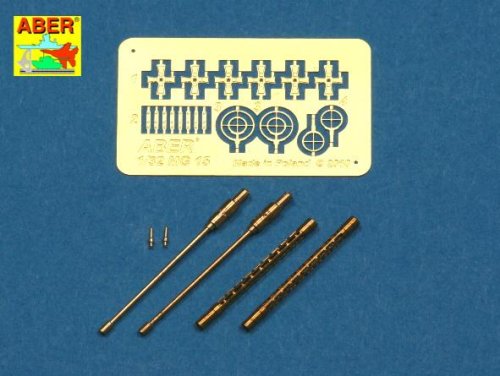 Go to product ABER A32001 - 1:32 Set of 2 barrels for German 7,92 mm MG 15 aircraft machine guns