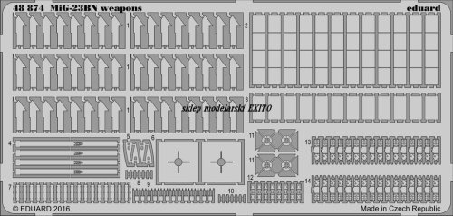 Go to product EDUARD 48874 - 1:48 MiG-23BN weapons