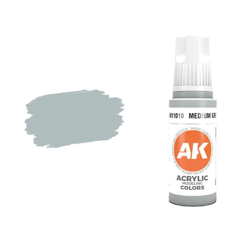 Go to product AK INTERACTIVE 11010 - Acrylic paint Medium Grey 17ml