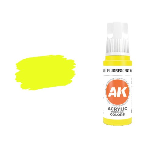 Go to product AK INTERACTIVE 11049 - Acrylic paint Fluorescent Yellow 17ml