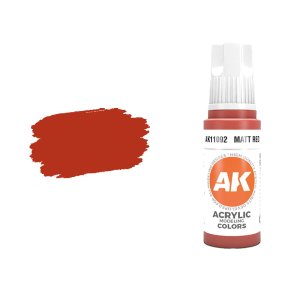 AK INTERACTIVE 11092 - Acrylic paint Matt Red 17ml