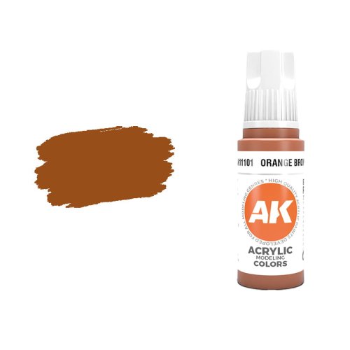 Go to product AK INTERACTIVE 11101 - Acrylic paint Orange Brown 17ml
