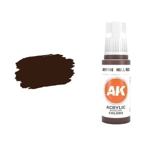 AK INTERACTIVE 11108 - Acrylic paint Hull Red 17ml