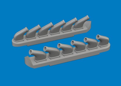 Go to product Eduard 672445 - 1:72 P-51D exhaust stacks Print 3D